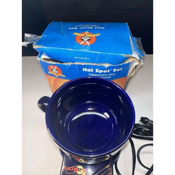 Looney Tunes Tweety‎ Bird Cup Mug Warmer Hot Spot Set Beverage Warmer Cappuccino - Picture 4 of 10